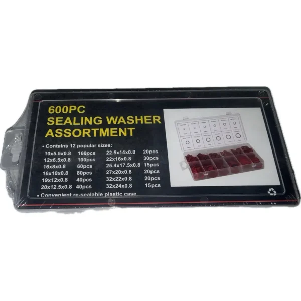 600PC Sealing washer assortment