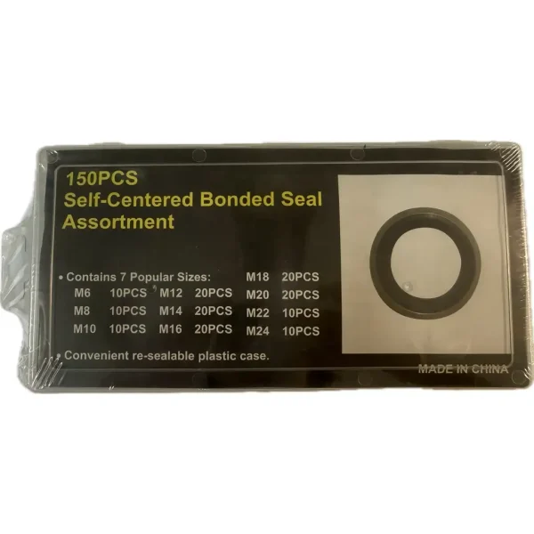 150 pcs Self-centered bonded seal assortment