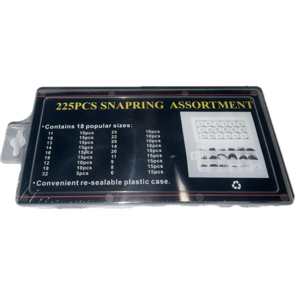 225PCS Snapring assortment 