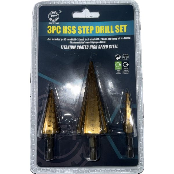 Hexagonal shank step drill