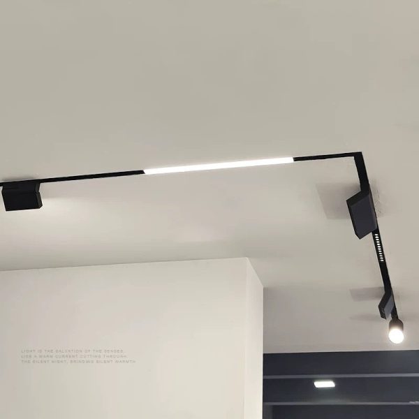 Magnetic track light lamp stand