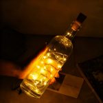 Wine bottle decrection lamp