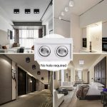 LED surface-mounted square spotlight