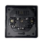 86-type Schuko wall socket with dual 20W USB fast charging ports - Image 2