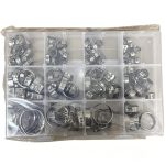304 Stainless Steel Single Ear Steplese Hose Clamps Kit - Image 2